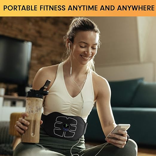ABS workout belt for home fitness
حزام تمارين شد البطن للاستخدام المنزلي