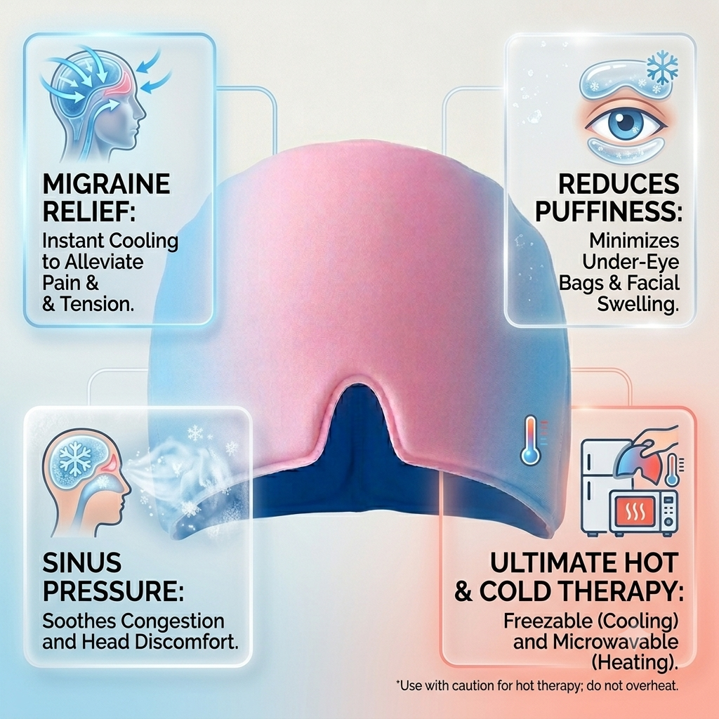 Cooling Gel Head Wrap | غطاء رأس جل مبرد