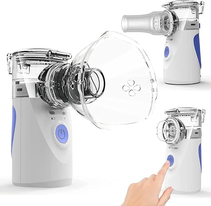 Handheld mesh inhaler nebulizer device
جهاز استنشاق شبكي محمول
