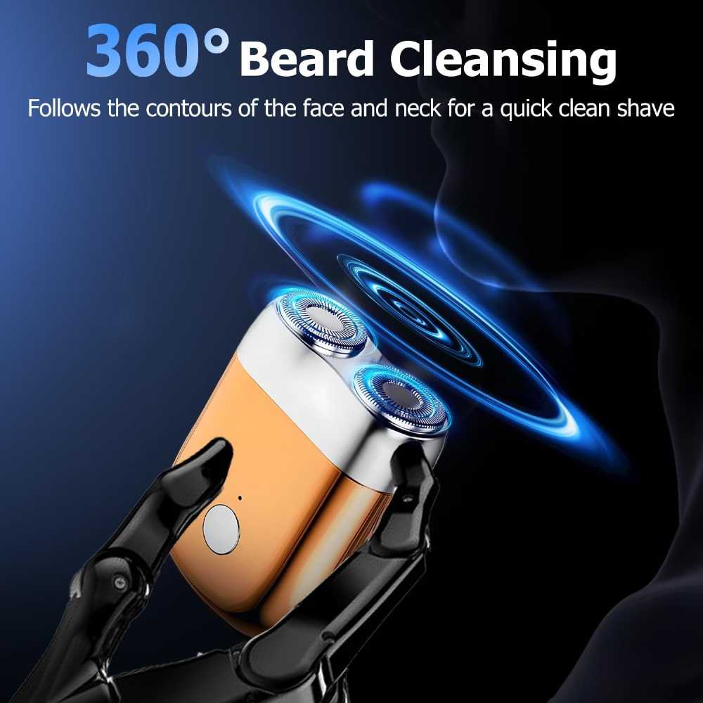 Portable Rechargeable Electric Razor | ماكينة حلاقة كهربائية محمولة قابلة للشحن