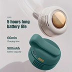 Portable mini bladeless fan on desk
مروحة صغيرة محمولة بدون شفرات على المكتب