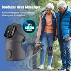 Rechargeable knee massager in use
جهاز مساج للركبة قابل لإعادة الشحن أثناء الاستخدام