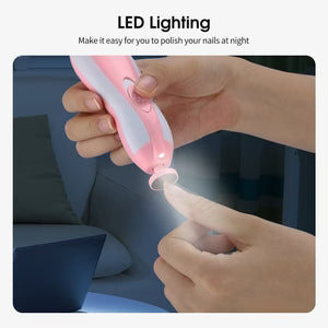 Baby Nail Trimmer – Safe & Gentle Electric Nail Care مقص أظافر الأطفال الكهربائي – آمن ولطيف للعناية بالأظافر