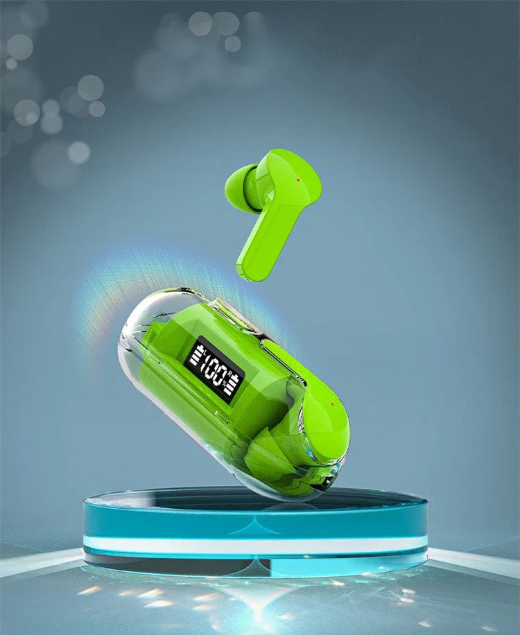 Crystal Wireless Earphones – Transparent Air 33 سماعات أذن لاسلكية كريستال – Transparent Air 33