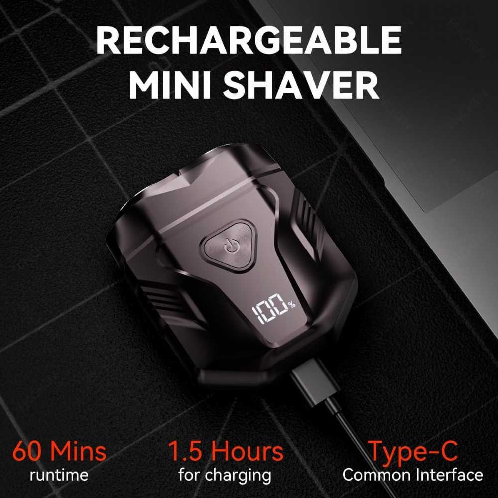 Waterproof Rechargeable Portable Shaver with Multi-Functional Display – Smooth & Smart Grooming ماكينة حلاقة محمولة مقاومة للماء وقابلة للشحن مع شاشة متعددة الوظائف – حلاقة ذكية وناعمة
