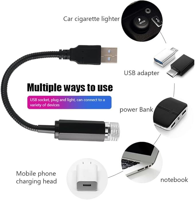 USB Roof Star Projector Lights – 3 Modes  أضواء إسقاط النجوم للسقف USB – 3 أوضاع